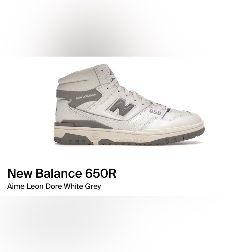 New Balance 650R Cream Gray Sneakers